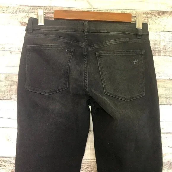 DL1961 Emma Low Rise Skinny Jeans in Kershaw Size 25 Black with Bling - Picture 4 of 11